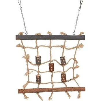 Pro ptáka Trixie Natural Living - šplhací stěna čtverec závěsný 27 x 24 cm