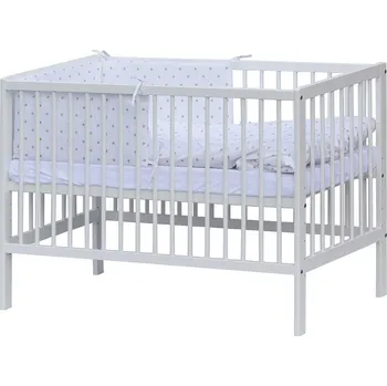 Dětská postýlka Scarlett Hvězdička s kompletní výbavou 120 x 60 cm béžová