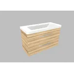 Krajcar LX-Luxury Koupelnová skříňka s keramickým umyvadlem 105x46x65 cm, LX105 Barva: Kokos