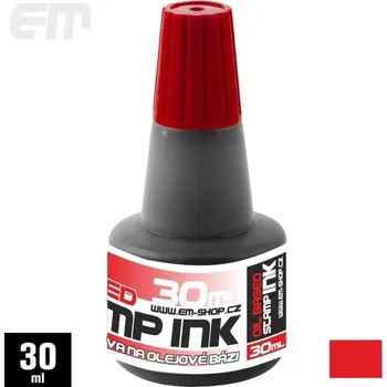 Razítková poduška Razítková barva pro paginovací razítka, 30ml, červená