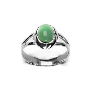 Prsten Stříbrný prsten, přírodní avanturin, T 1374