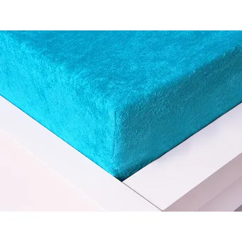 Prostěradlo Froté prostěradlo tyrkysové 180x200x15