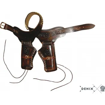 Airsoftová zbraň Denix Westernový opasek s pouzdrem - holster Hnědá
