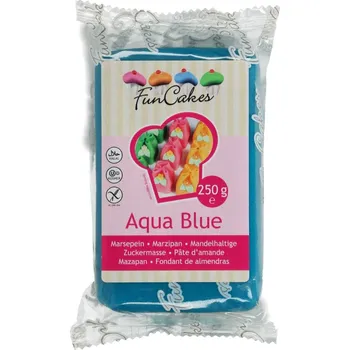Jedlá dekorace na dort Funcakes Marcipán Aqua Blue 250 g