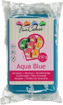 Jedlá dekorace na dort Funcakes Marcipán Aqua Blue 250 g