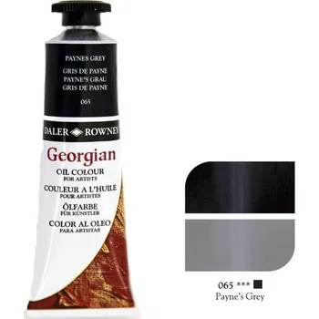 Olejová barva Daler & Rowney Georgian Oil 38ml - Payne´s Grey 065, olejová barva
