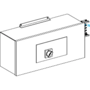 Šatní skříň KSA250ABGD4 Koncová napájecí skříň 250 A pravá s jištěním, Schneider Electric