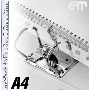 Vázací hřbet Závěs do pořadače pro kovové hřbety 2:1, transparentní, A4, 1ks