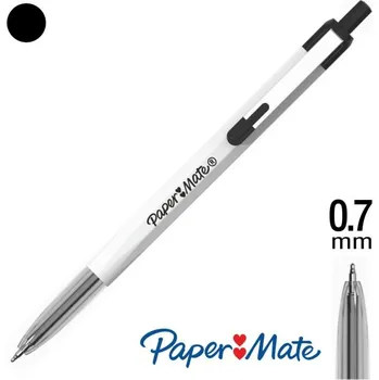 Kuličkové pero PaperMate 046 - klikací, 0.7 mm černé