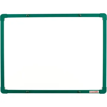 Keramická tabule boardOK na fixy se zeleným rámem Velikost: 60 x 90 cm