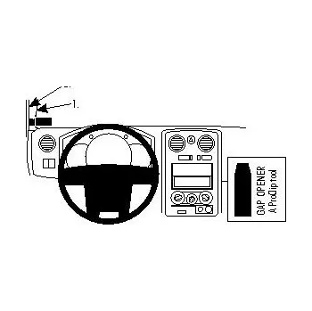 Brodit ProClip montážní konzole na palubní desku pro Isuzu D-Max 08-11, 804118