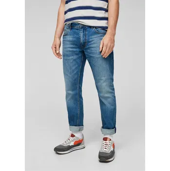 Pánské džíny s.Oliver pánské regular straight fit džíny York středně modré Velikost: 32/32