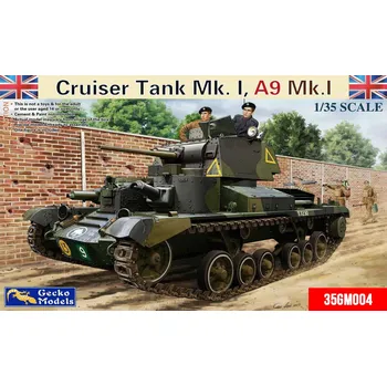 Plastikový model Gecko Models 1/35 Cruiser Tank Mk. I CS, A9 Mk.I CS