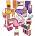 Bigjigs Toys Dřevěný nábytek do domečku pro panenky