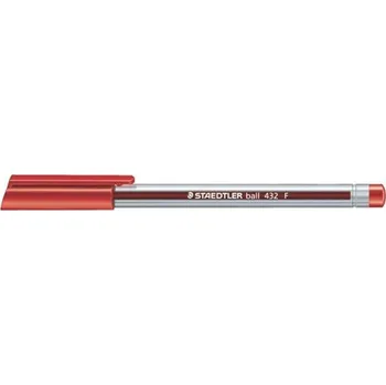 STAEDTLER Kuličkové pero Ball, červená, 0,3 mm, s uzávěrem, STAEDTLER 25061