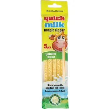 Instantní nápoj Quick Milk Magická brčka do mléka příchuť banán 30 g