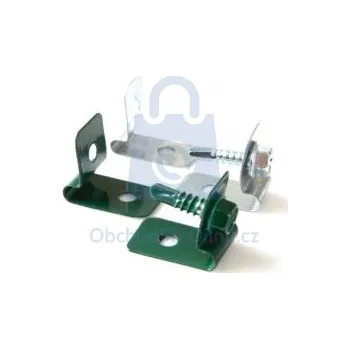 Příslušenství pro plot Příchytka na plotové panely L-clip zelený, balení 1 ks