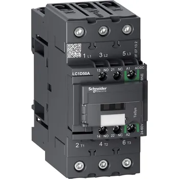 Jistič LC1D50ABNE TeSys D Green 3P 50A 24 - 60V AC/DC, Schneider Electric