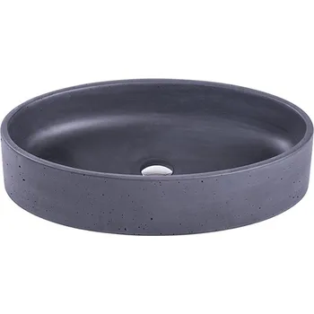 Umyvadlo Švec beton Betonové umyvadlo MONO - ovál - SoftSilver