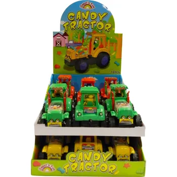 Bonbon Hračka TRAKTOR s bonbóny 5 g - balení 12 ks (pouze balení 12 ks - FARM tracor)