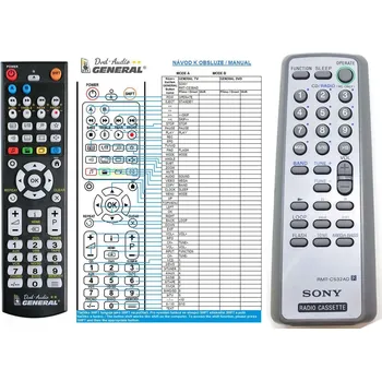 General SONY RMT-CS32AD - náhradní dálkový ovladač