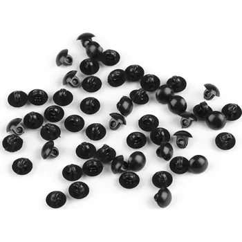 Knoflík / oči velikost 12", barva 2 černá