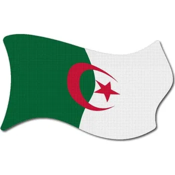 Vlajka Pelisport Alžírská vlajka vlající