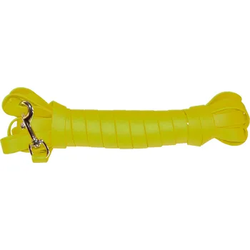 Vodítko pro psa Zubíček Plochá barvářská šňůra - šíře 16 mm (BIOTHANE) Barva: reflexní žlutá, Délka: 6 metrů