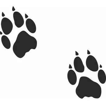 Samolepicí dekorace na vozidlo Psí stopy 100 x 88 mm