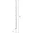 Ohradník Kerbl Sloupek pro elektrický ohradník plastový bílý 156 cm