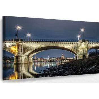 Obraz Malvis ® Obraz - Noční Drážďany Velikost: 60x40 cm