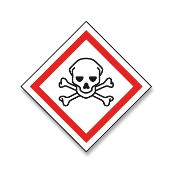 Značení GHS06 - Toxické látky - samolepka 140 x 140 mm