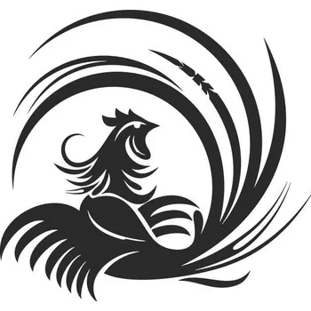 Samolepící dekorace SI0190005E - China Cock5 - 160 x 150 mm