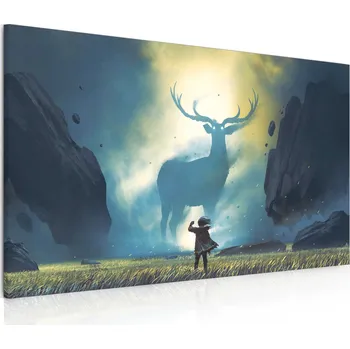 Obraz Malvis ® Obraz - majestátní jelen Velikost (šířka x výška): 100x60 cm