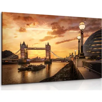 Malvis ® Obraz londýnský Tower Bridge Velikost: 90x60 cm
