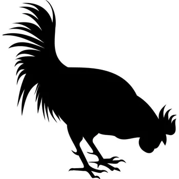 Samolepicí dekorace na vozidlo SI0115550E - Kohout - 160 x 155 mm doprava