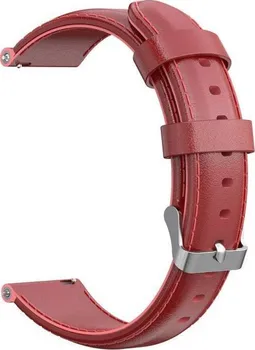Příslušenství k chytrým hodinkám Xiaomi kožený strap 20 mm červená