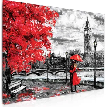 Malvis ® Obraz láska nad Temží Velikost: 90x60 cm