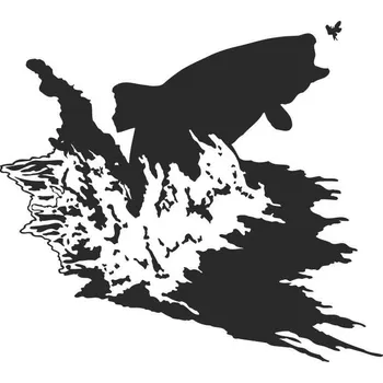 Samolepicí dekorace na vozidlo SI0115201E - Pstruh - 160 x 155 mm doprava