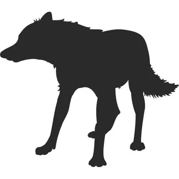 Samolepicí dekorace na vozidlo SI0115066H - Vlk2 - 200 x 192 mm doleva