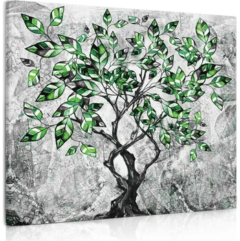 Malvis ® Obraz reprodukce Strom zelený Velikost: 60x60 cm