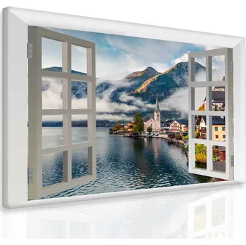 Malvis ® Obraz rakouská vesnička Velikost: 80x60 cm