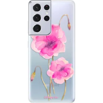 Pouzdro na mobilní telefon Odolné silikonové pouzdro iSaprio - Poppies 02 - Samsung Galaxy S21 Ultra
