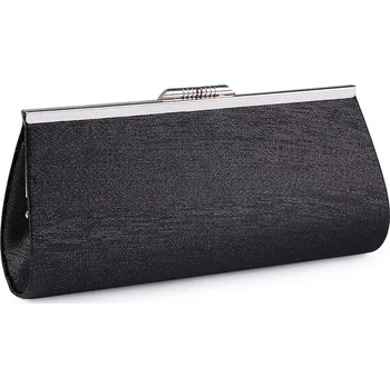 Kabelka Společenské psaníčko černé na řetízku, Barva Šedá