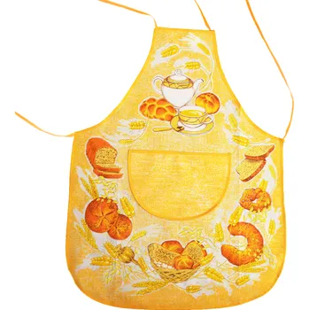 Kuchyňská zástěra Zástěra pečivo - žlutá