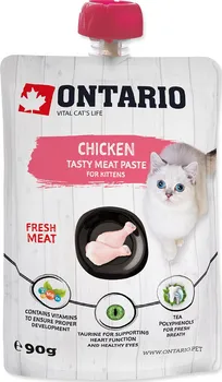 Krmivo pro kočku Ontario Kitten Chicken Fresh Meat Paste 90 g