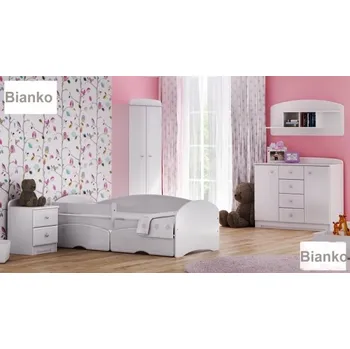 Dětská postel Postel Bianco 160/80 cm bílá + matrace + šuplík