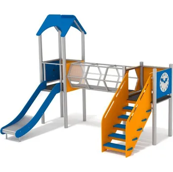 Dětské hřiště Playground System Herní sestava z nerezu se skluzavkou - 11139