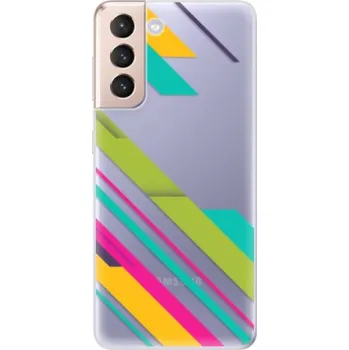 Telefonní příslušenství Odolné silikonové pouzdro iSaprio - Color Stripes 03 - Samsung Galaxy S21