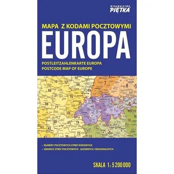 Cestování Europa 1:5 200 000 mapa z kodami pocztowymi